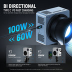 Neewer HB80C - RGBWW-свет 80 Вт с зарядным устройством PD 100 Вт — изображение 5