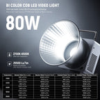 Neewer HB80B - портативный bi-color COB-свет 80 W с аккумулятором — изображение 11