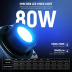 Neewer HB80C - RGBWW-свет 80 Вт с зарядным устройством PD 100 Вт — изображение 4