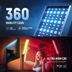 Neewer BH20C - комплект из 2 RGB LED-тубусов — изображение 2