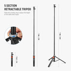 Neewer TS05 - штатив для телефона и камеры 160 cm с пультом — изображение 2