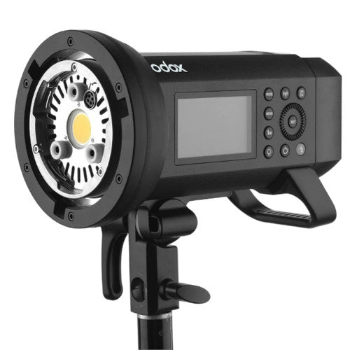 Godox AD400Pro — каталожное фото товара на белом фоне