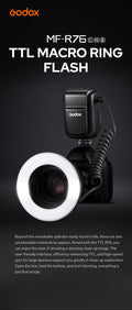 Godox MF-R76S — TTL кольцевая макровспышка для Sony
